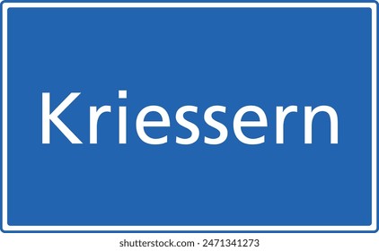 Swiss zip code postal code sign for 9451 Kriessern St. Gallen Switzerland