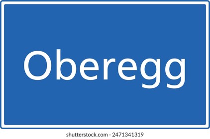 Swiss zip code postal code sign for 9413 Oberegg Appenzell Innerrhoden Switzerland