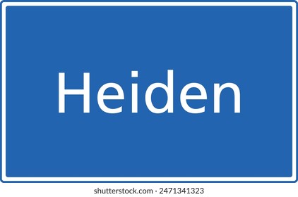 Swiss zip code postal code sign for 9410 Heiden Appenzell Ausserrhoden Switzerland