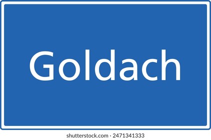Swiss zip code postal code sign for 9403 Goldach St. Gallen Switzerland