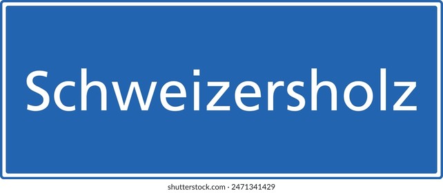 Swiss zip code postal code sign for 9223 Schweizersholz Thurgau Switzerland