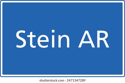 Swiss zip code postal code sign for 9063 Stein AR Appenzell Ausserrhoden Switzerland