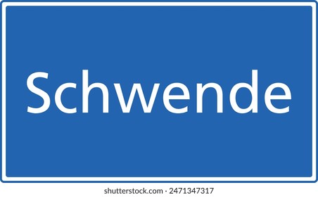 Swiss zip code postal code sign for 9057 Schwende Appenzell Innerrhoden Switzerland