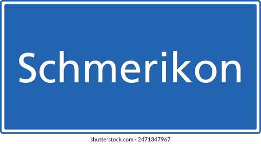 Swiss zip code postal code sign for 8716 Schmerikon St. Gallen Switzerland