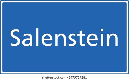 Swiss zip code postal code sign for 8268 Salenstein Thurgau Switzerland