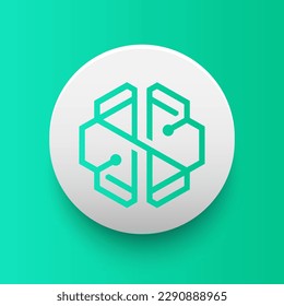 SwissBorg (CHSB) crypto currency logo vector illustration background