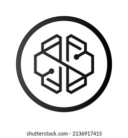 SwissBorg Cryptowährung Token Symbol. CHSB-Tokensymbol. Kryptowährungs-Vektorsymbol. Flache Vektorgrafik - Vektorgrafik