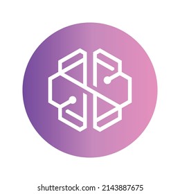 SwissBorg Cryptocurrency token icon. CHSB token symbol. Cryptocurrency vector icon. Flat Vector illustration - Vector