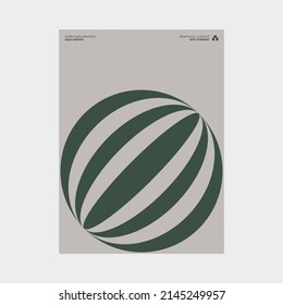 Swiss-style inspired poster design graphics layout made with Helvetica typography and minimalist geometric forms and abstract vector shapes. 