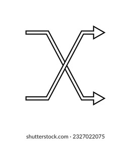 Switch Arrow Icon. Change Symbol.