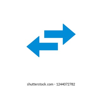 switch arrows for Web icon flat symbol vector