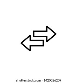 switch arrows for Web icon flat symbol vector