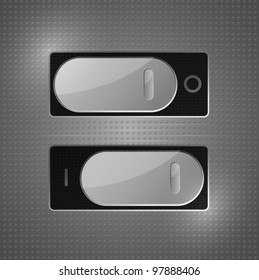Switch between on and off. Eps 10