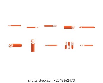 Switch Button Design Element Set 