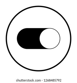 Switch button icon, simple design. Vector