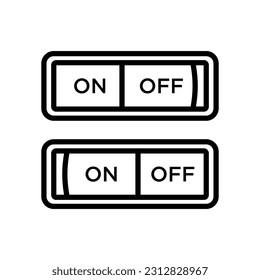 switch button icon vector design template in white background