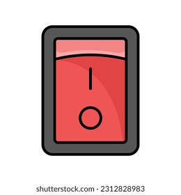 switch button icon vector design template in white background