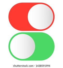 switch  button on white background