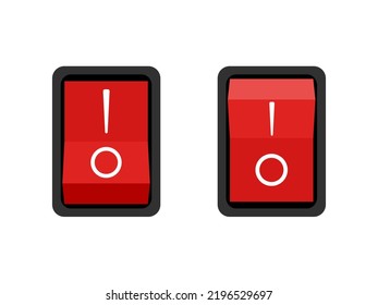 switch button .toggle button isolated on white background. vector