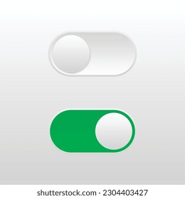 Switch button or turn on turn off power vector illustration