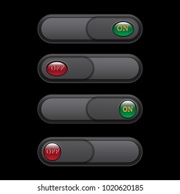 switch buttons. Vector illustration.