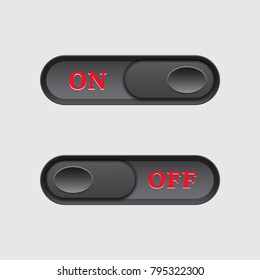 switch buttons. Vector illustration.