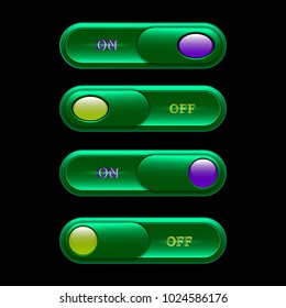 switch buttons. Vector illustration. on  off