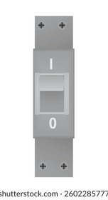 Switch circular breaker. vector illustration