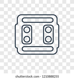 Switch concept vector linear icon isolated on transparent background, Switch concept transparency concept in outline style