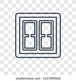 Switch concept vector linear icon isolated on transparent background, Switch concept transparency concept in outline style