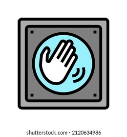 switch contactless color icon vector. switch contactless sign. isolated symbol illustration