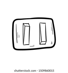 switch doodle hand drawing vector 