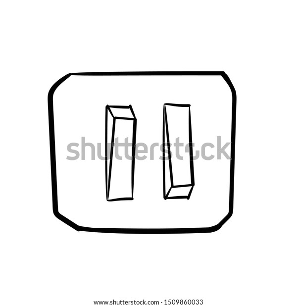 Switch Doodle Hand Drawing Vector Stock Vector (royalty Free 