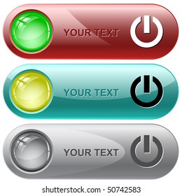 Switch element. Vector internet buttons.