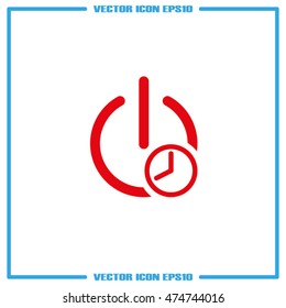 Switch energy timer icon vector EPS 10