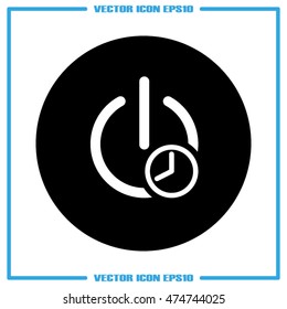 Switch energy timer icon vector EPS 10