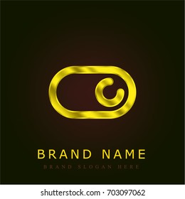 Switch golden metallic logo