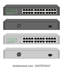 hub de switch 24 portas rede ethernet rj-45 portas gigabit