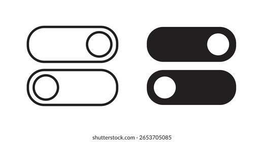 Switch icon design element. Editable stroke. Vector