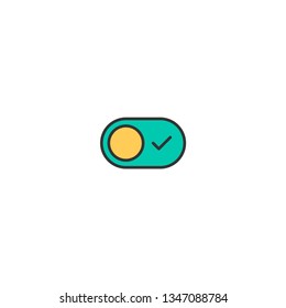 Switch icon design. Essential icon vector illustration