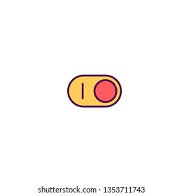 Switch icon design. Essential icon vector illustration