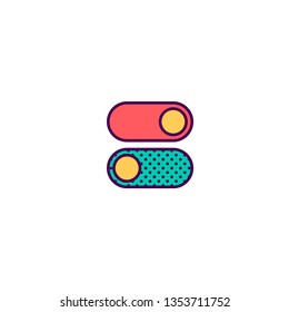 Switch icon design. Essential icon vector illustration