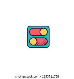 Switch icon design. Essential icon vector illustration