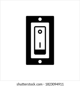 Switch Icon, Electrical Switch Vector Art Illustration
