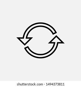 Switch Icon - Exchange Sign & Symbol Logo Vector.