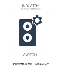 switch icon. high quality filled switch icon on white background. from industry collection flat trendy vector switch symbol. use for web and mobile