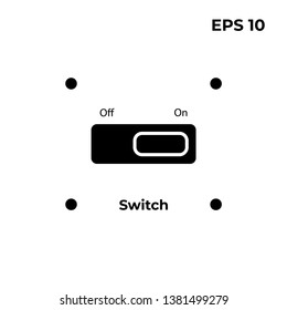 switch icon. high quality filled switch icon on white background. from user interface collection flat trendy vector switch symbol. 