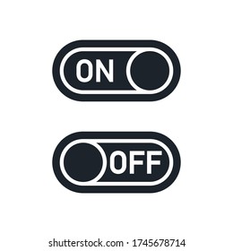 Switch icon isolated button symbol. Web switching template. Internet or application buttons. Vector illustration eps