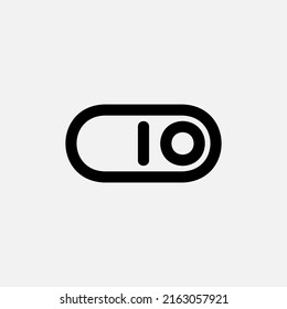 Wechseln Sie Symbol im Strichstil über das Wesentliche, verwenden Sie für mobile App-Präsentationen auf der Website