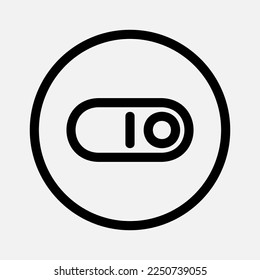 Switch icon in line style about essentials, use for website mobile app presentation